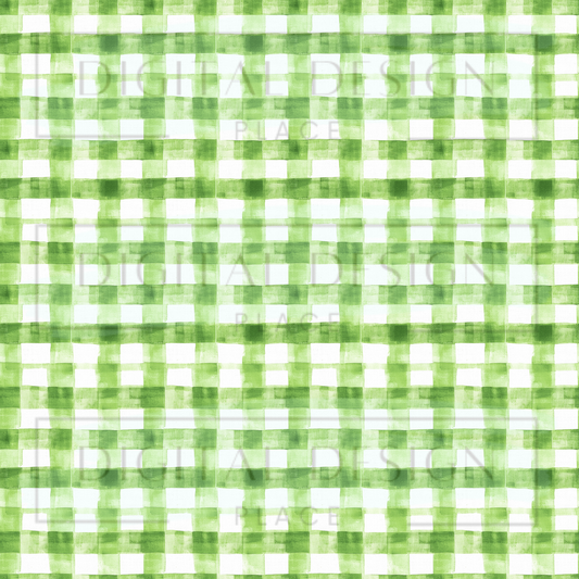 Green Plaid VinylV2332