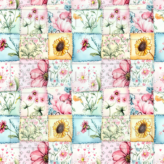 Easter Spring Patchwork VinylV2334