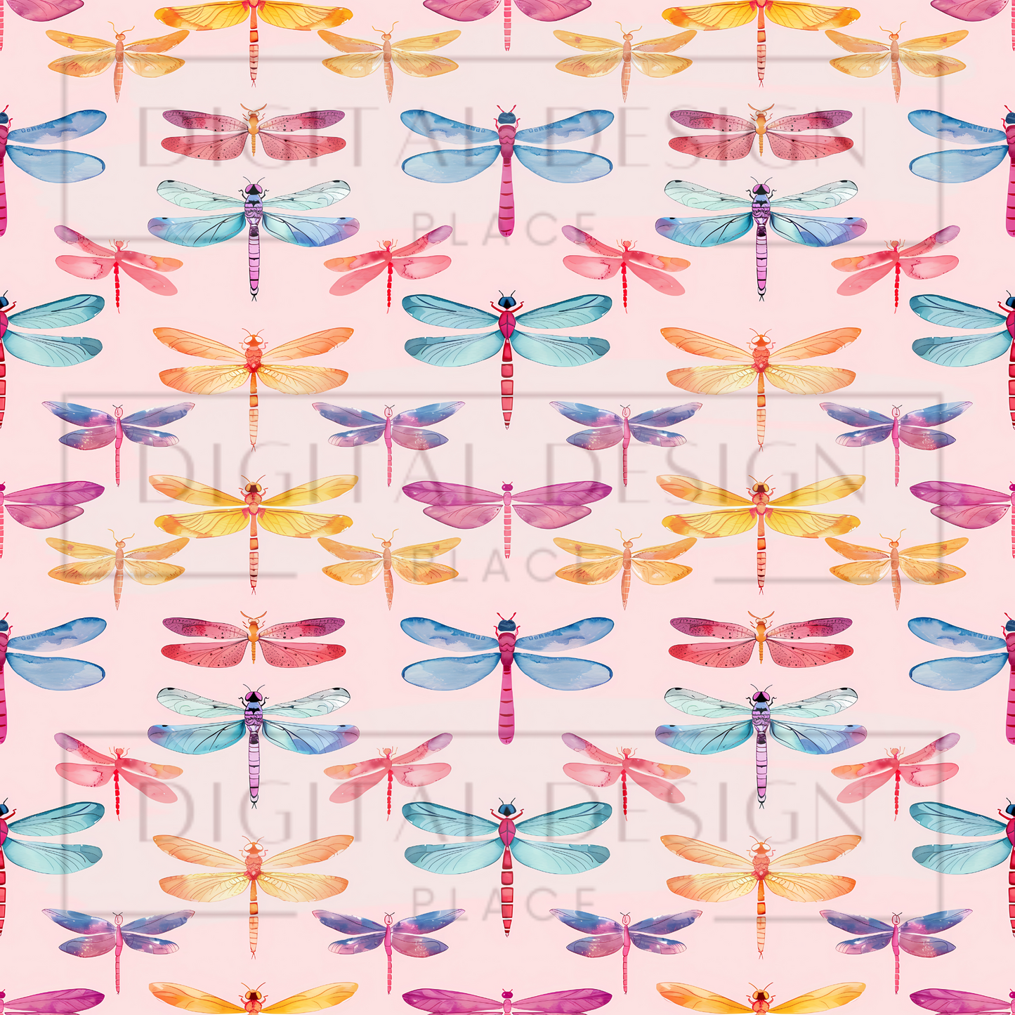 Rainbow Dragonflies VinylV2342