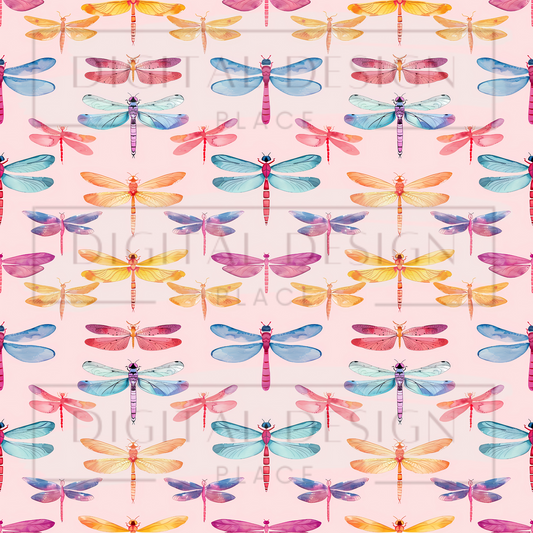 Rainbow Dragonflies VinylV2342