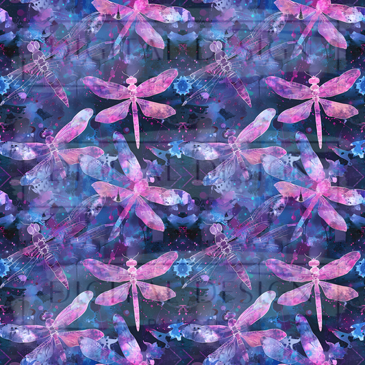 Neon Dragonflies VinylV2347