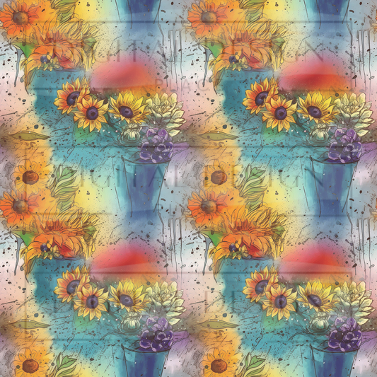 Sunflower Vases Inks VinylV2371
