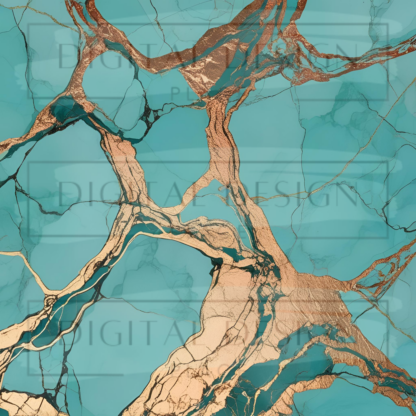Turquoise Marble VinylV2375