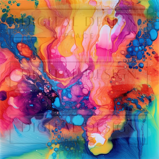 Summer Ink Splash VinylV2421