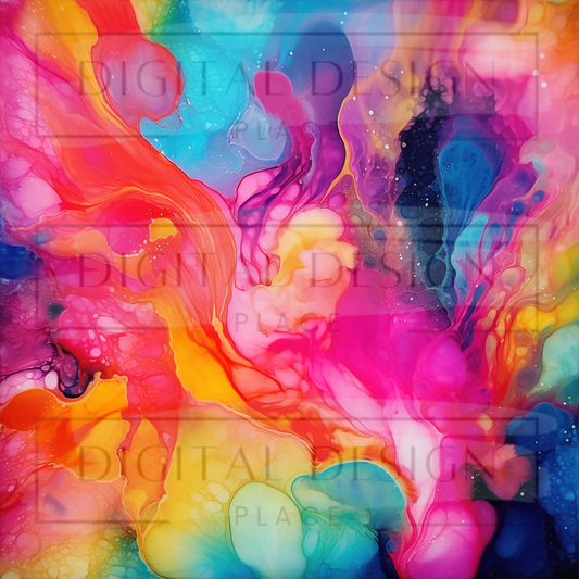 Summer Ink Splash VinylV2423