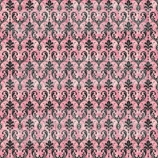 Pink Damask VinylV2491