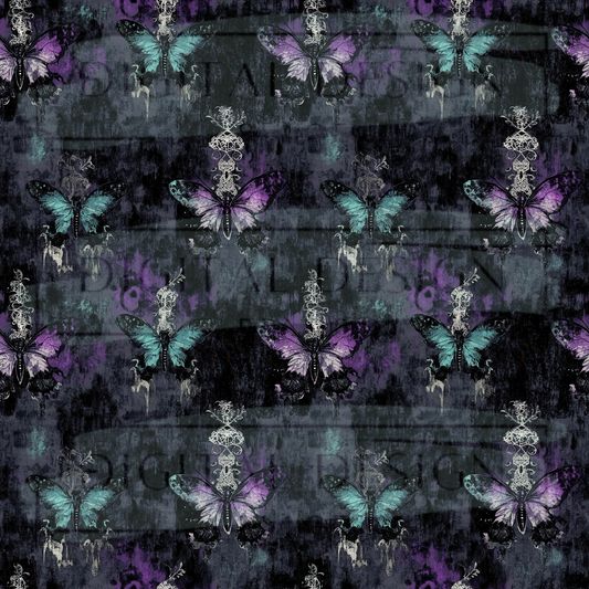 Grunge Butterflies VinylV2507