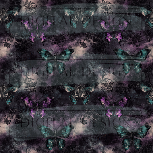 Grunge Butterflies VinylV2509