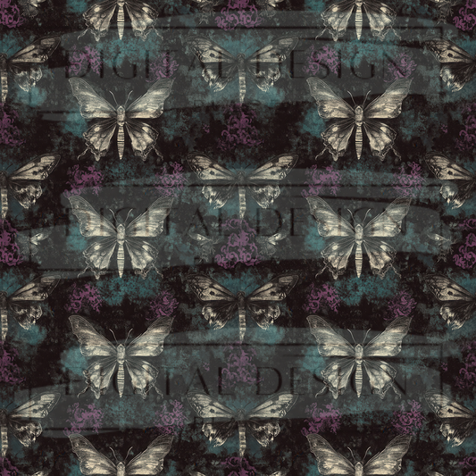 Grunge Butterflies VinylV2510