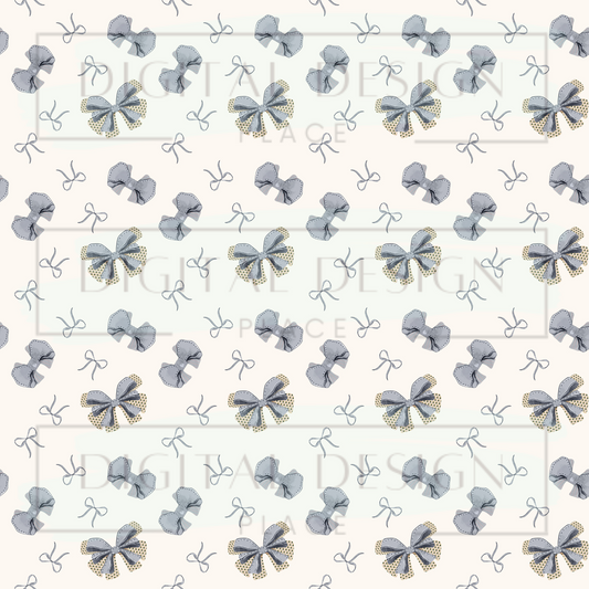 Blue Fall Bows VinylV2551