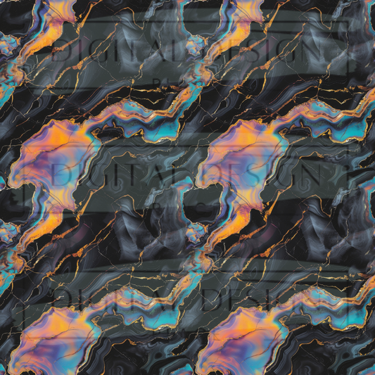 Black Holo Marble VinylV2556