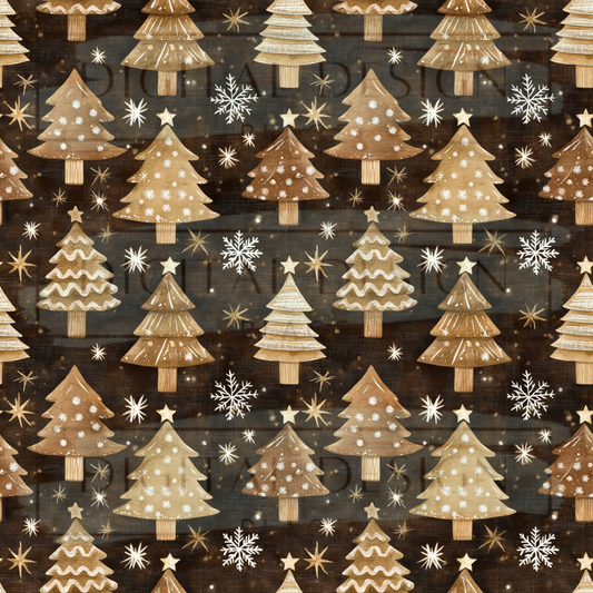 Rustic Christmas Trees VinylV2593