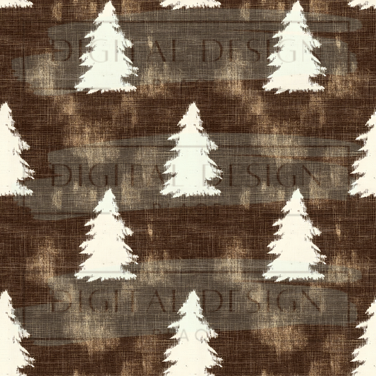 Rustic Christmas Trees VinylV2596