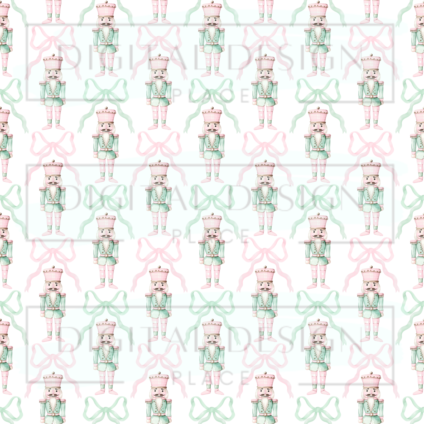 Pastel Christmas Nutcracker VinylV2614