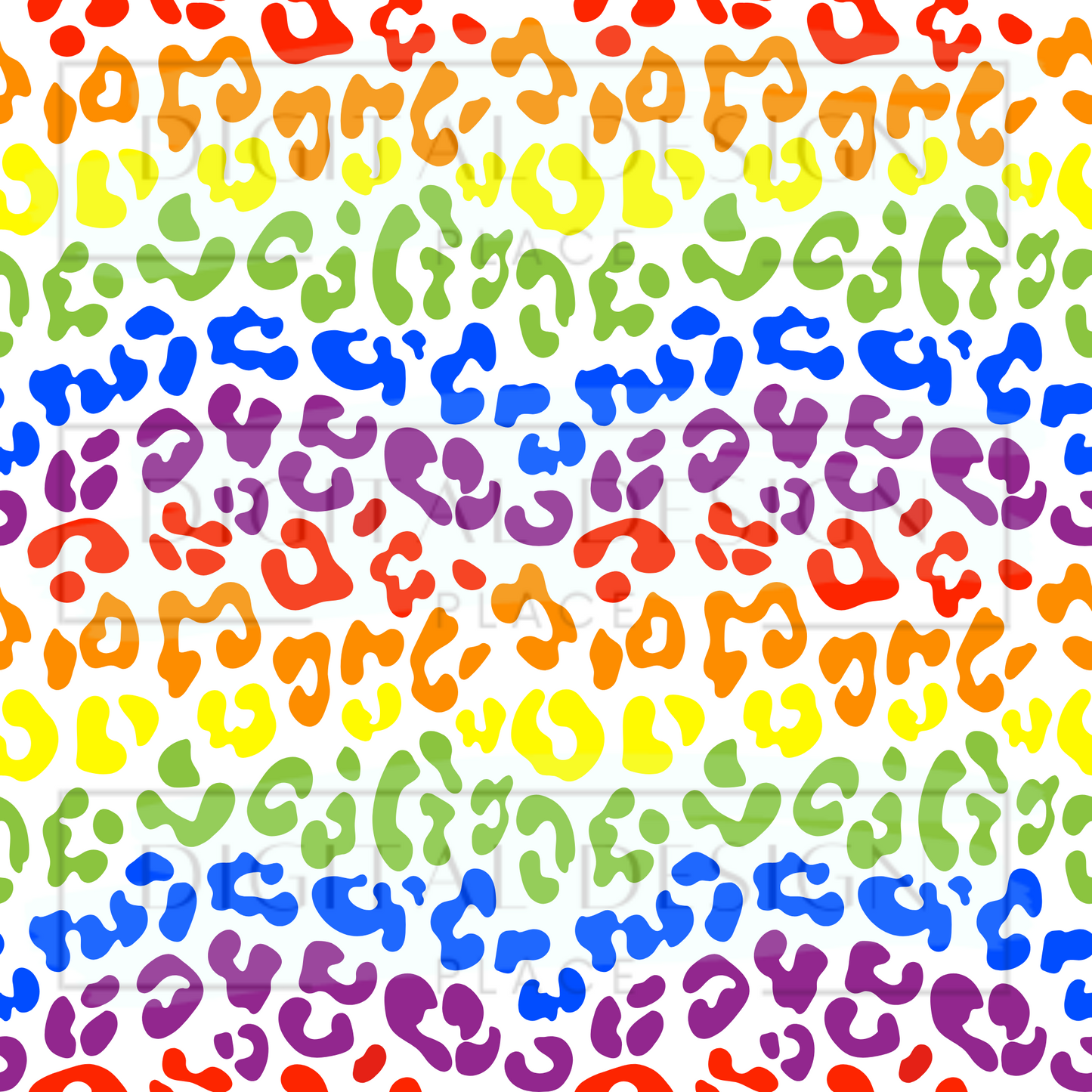 Rainbow Cheetah Spots VinylV359