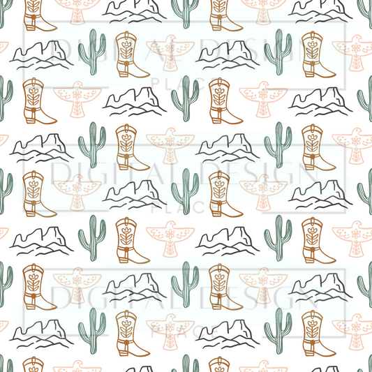 Western Patchwork VinylV649