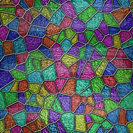 Stained Glass Rainbow 1 VinylV677