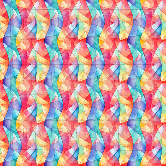 Rainbow Stained Glass 1 VinylV695