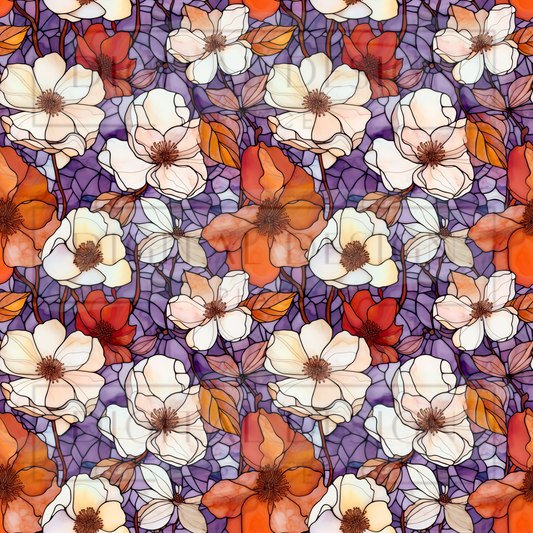 Autumn Harvest Stained Glass VinylV703