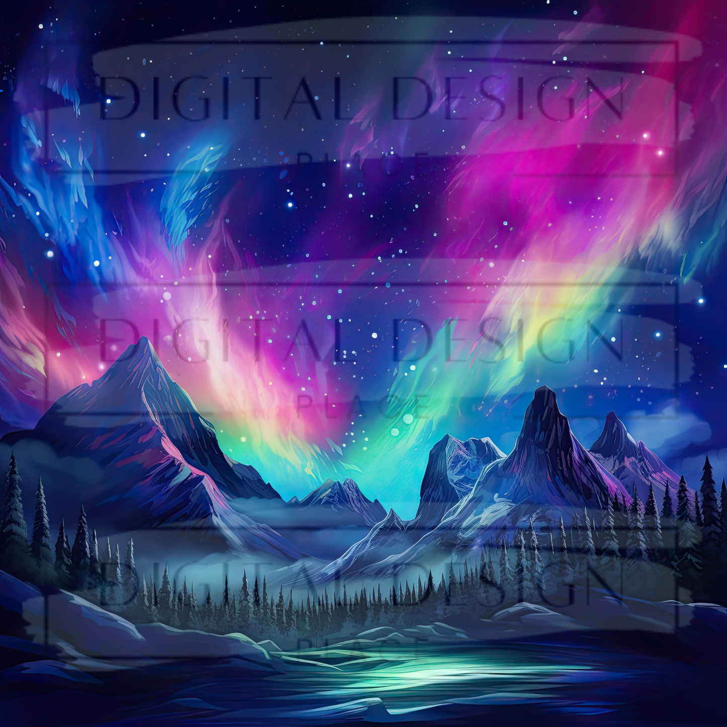 Aurora Mountains VinylV770