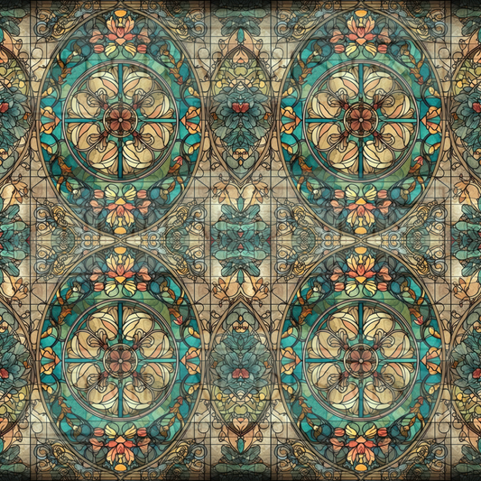 Stained Glass Mural VinylV867