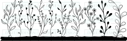 Flower Silhouttes WraW101