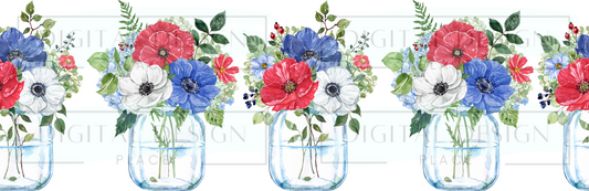 Mason Jar RWB WraW105