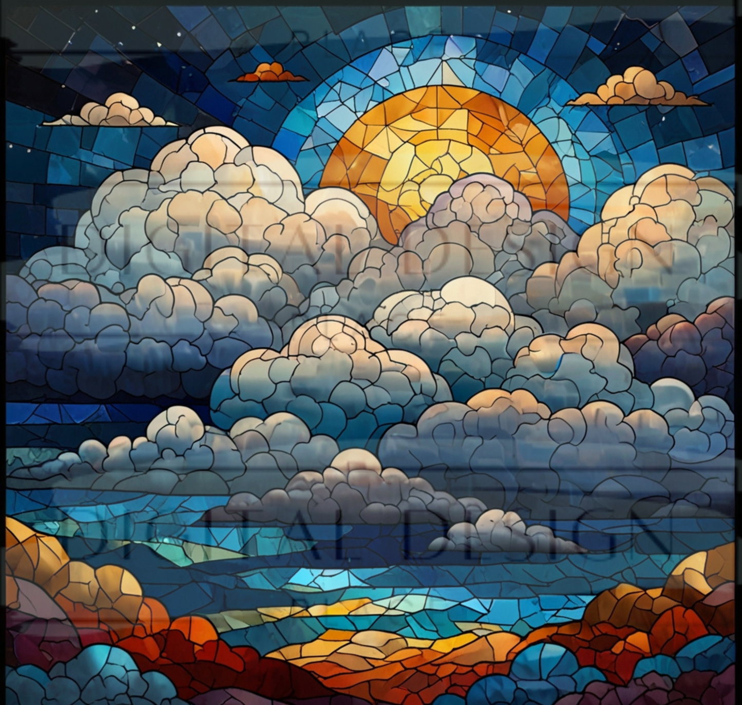 Stained Glass Clouds TWRW231
