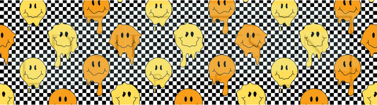 Retro Drippy Checkered Wrap DupW31