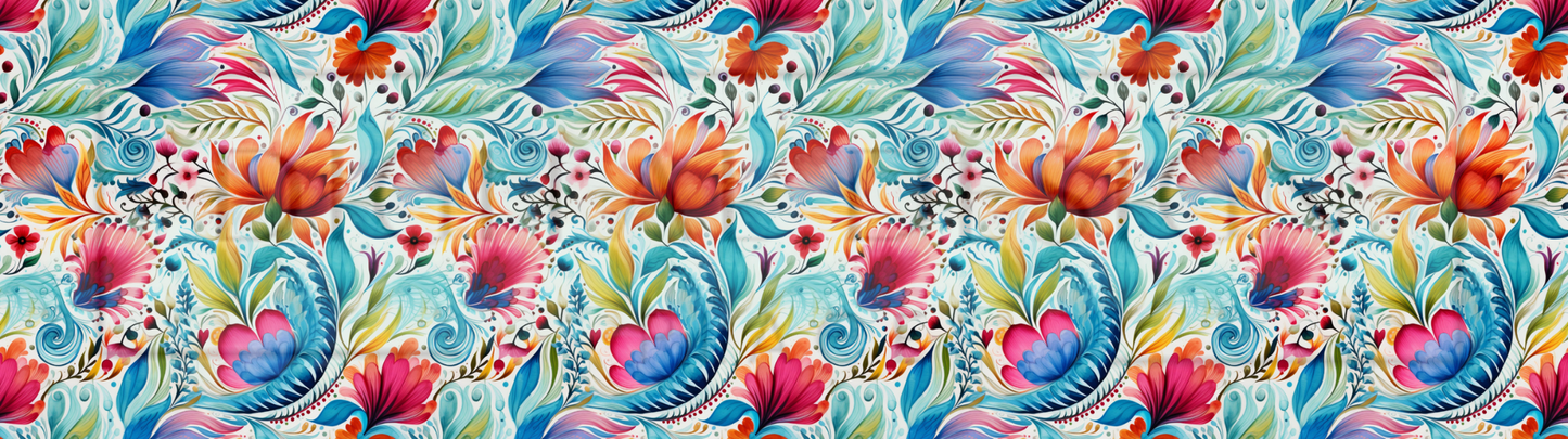 Bright Paisley Floral Wrap DupW40