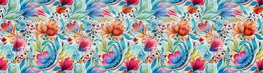 Bright Paisley Floral Wrap DupW40