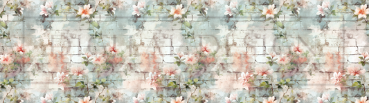 Spring Floral Brick Wrap DupW41
