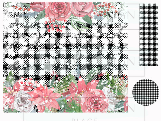 Plaid Florals WrB169