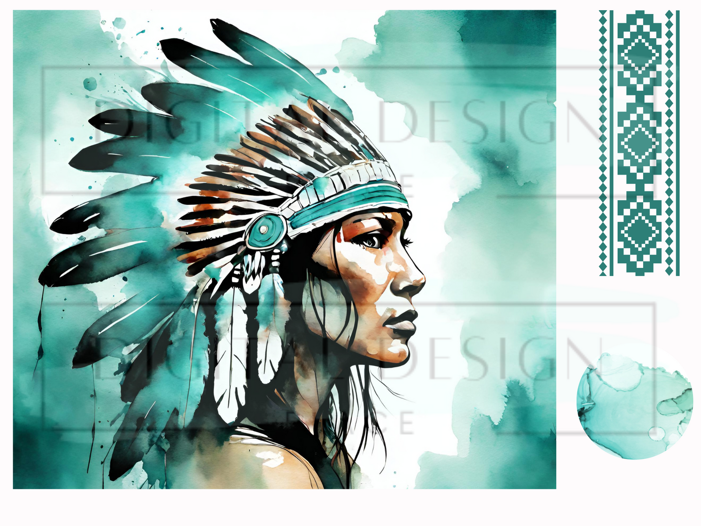 Woman in Teal WrB179