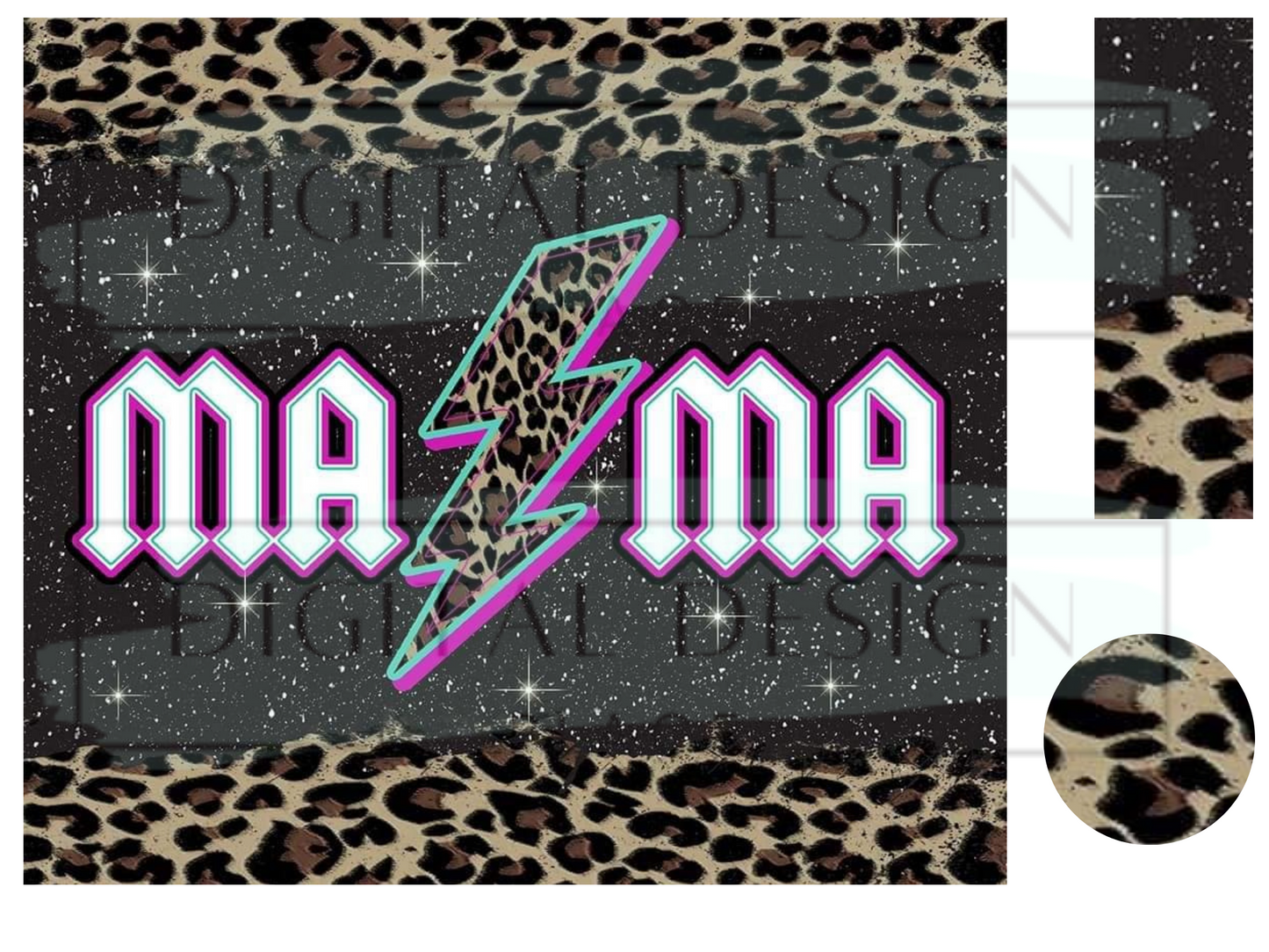 Mama Glitter Leopard WrB247