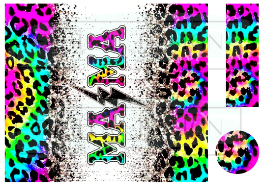 Mama Tie Dye Leopard WrB249