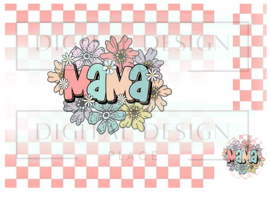 Pink Checkered Mama WrB254