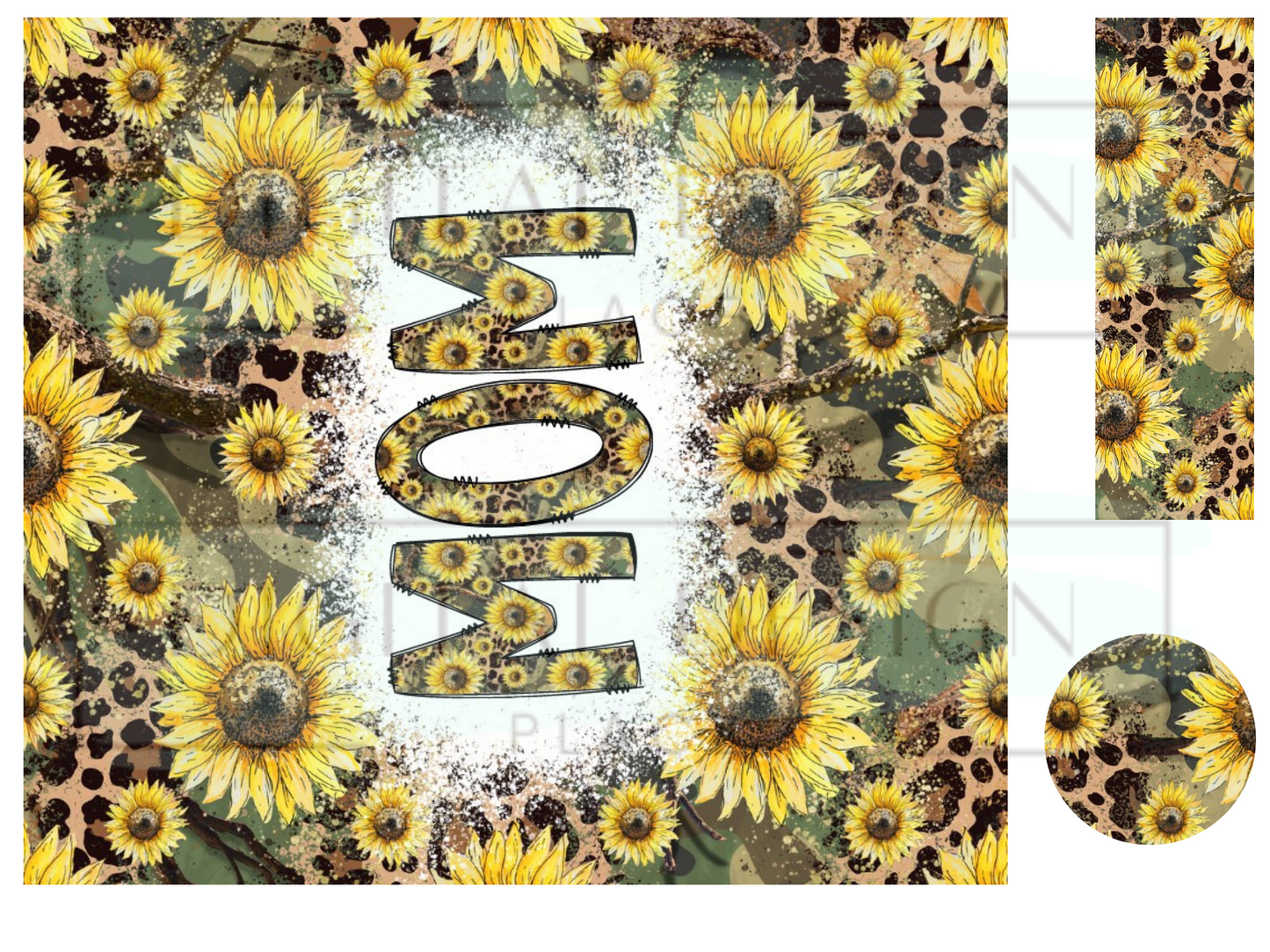 Sunflower Leopard Mom WrB259