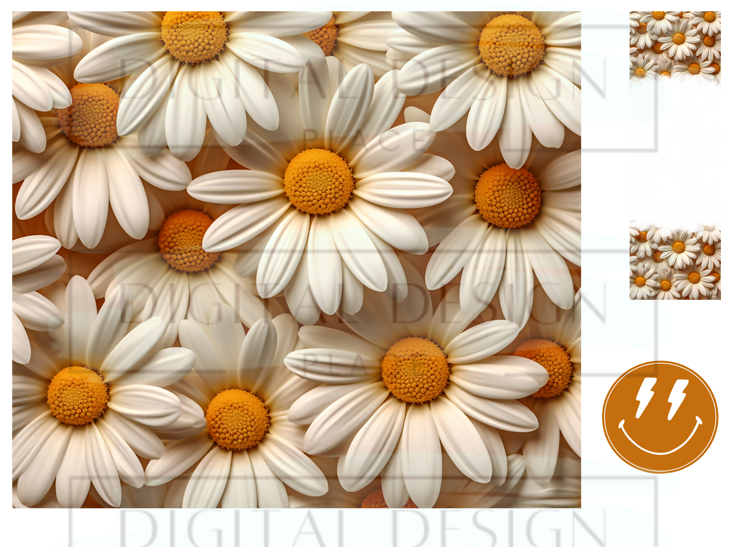 3D Happy Daisy WrB25