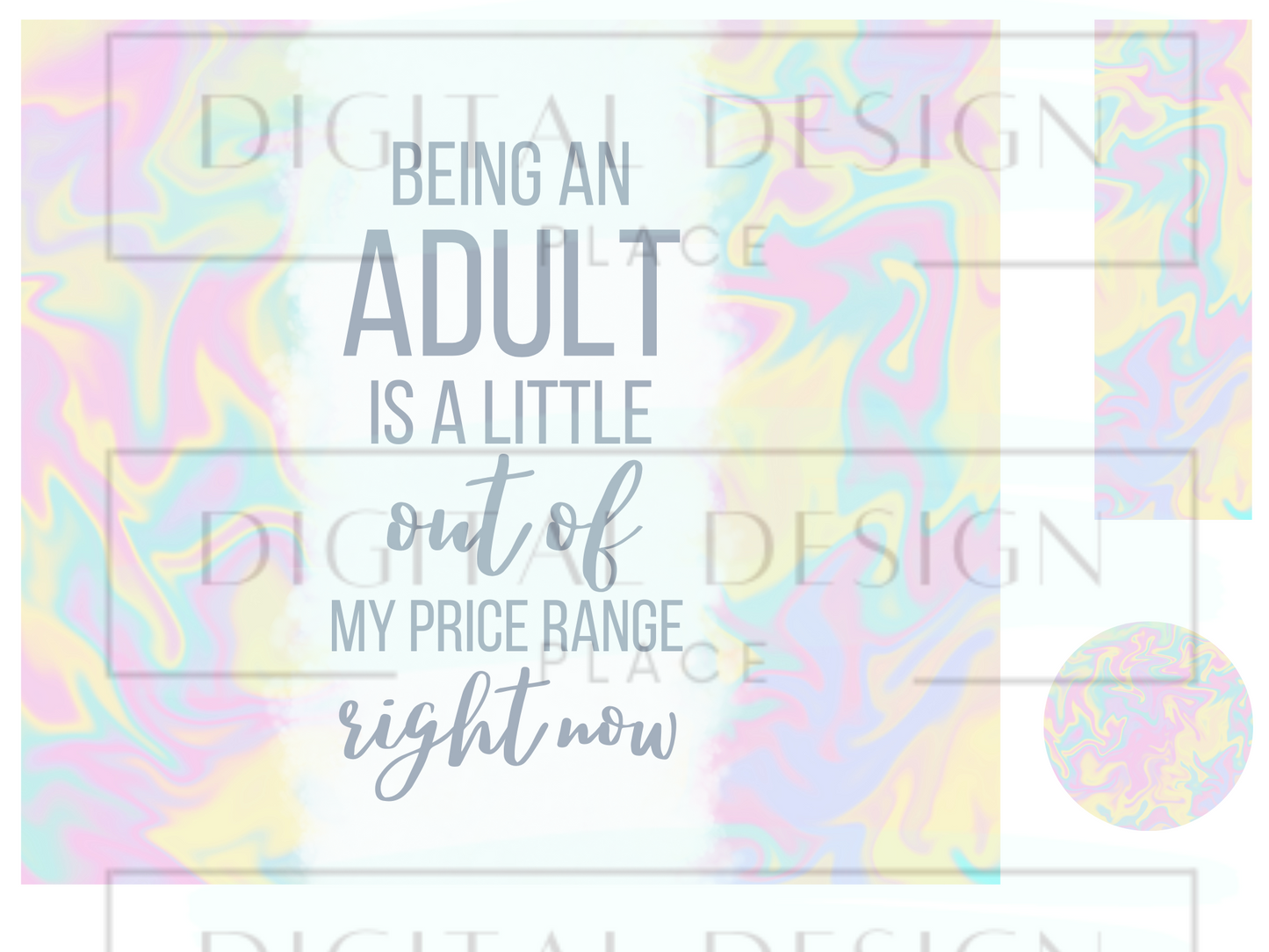 Adulting is Pricey WrB33