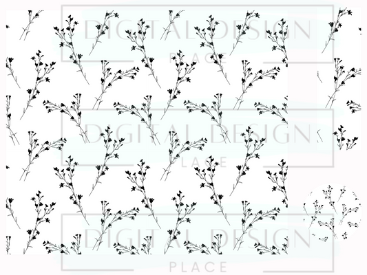 Full Flower Silhoutte WrB73