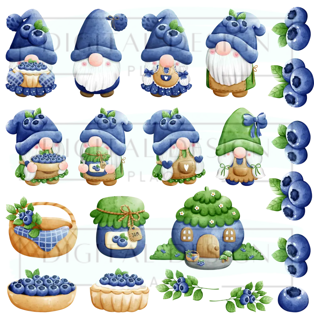 Blueberry Gnomes EleE96