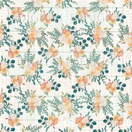 Burlap Florals VinylV332