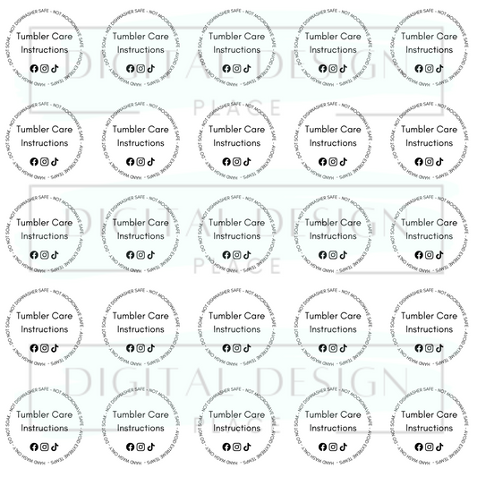 Care Instructions Sheet