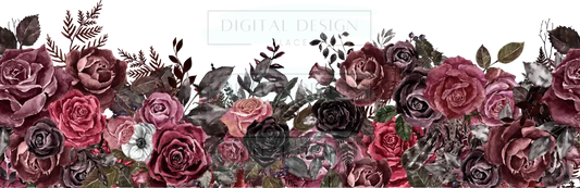 Dark Florals Half Wrap WraW93