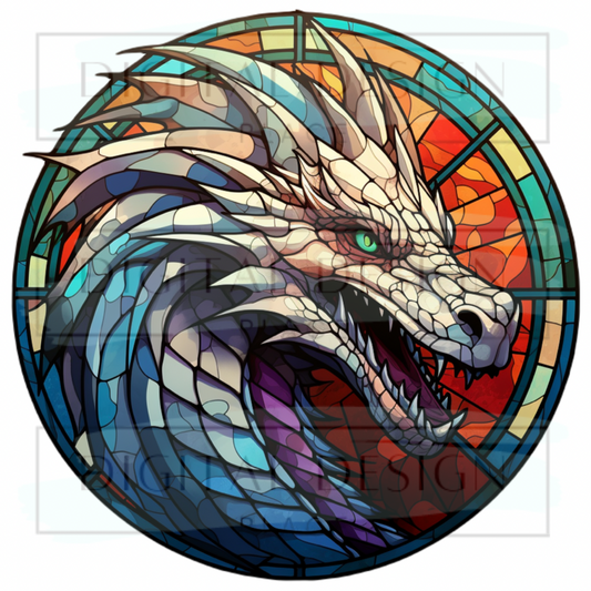 Stained Glass Dragon PJP71