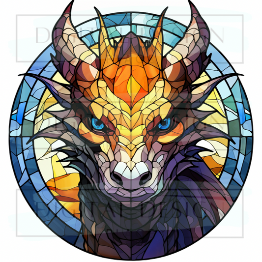 Stained Glass Dragon PJP73