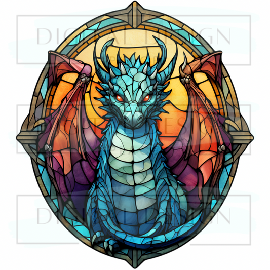 Stained Glass Dragon PJP76