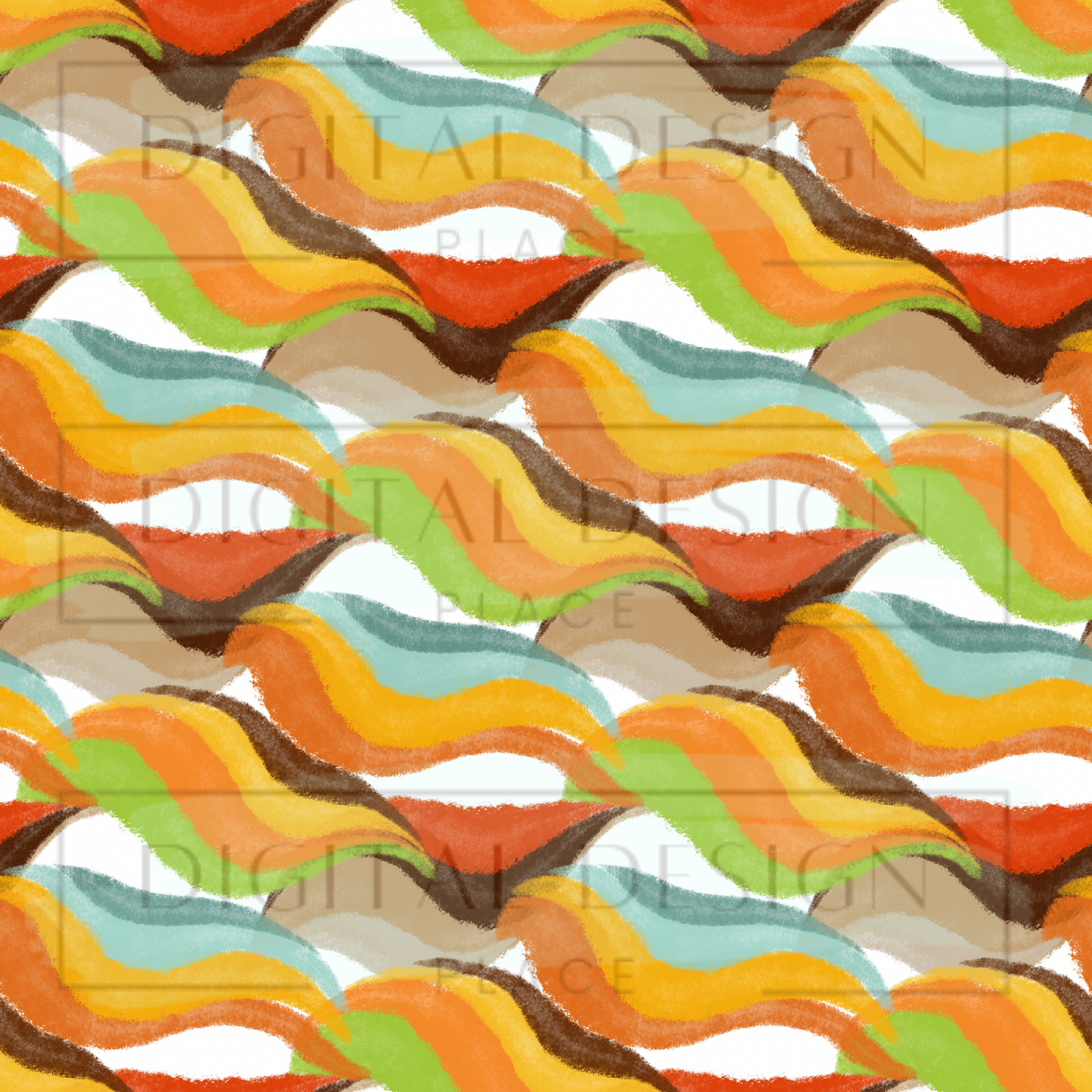 Groovy Wave Pattern VinylV962