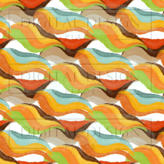 Groovy Wave Pattern VinylV962